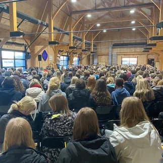A packed barn photo 1